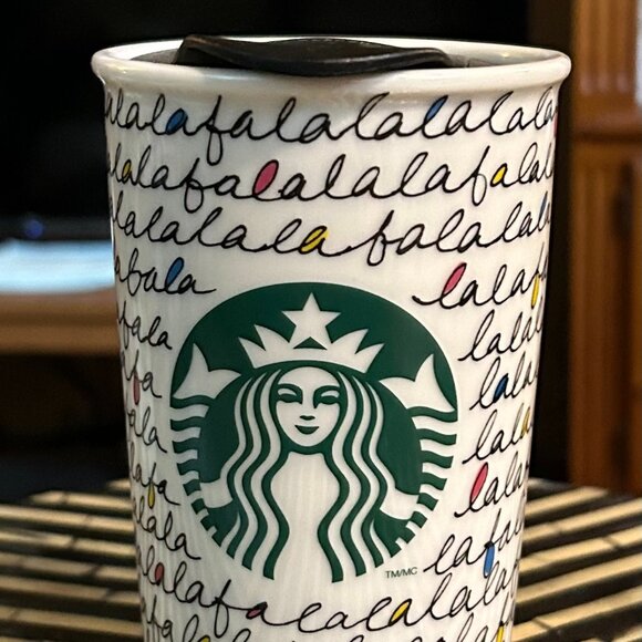 Starbucks Other - Starbucks - "falalala" - Holiday 2011 12 oz. Covered Ceramic Tumbler